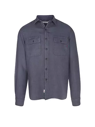 REPLAY | Chemise en lin coupe regular | blau